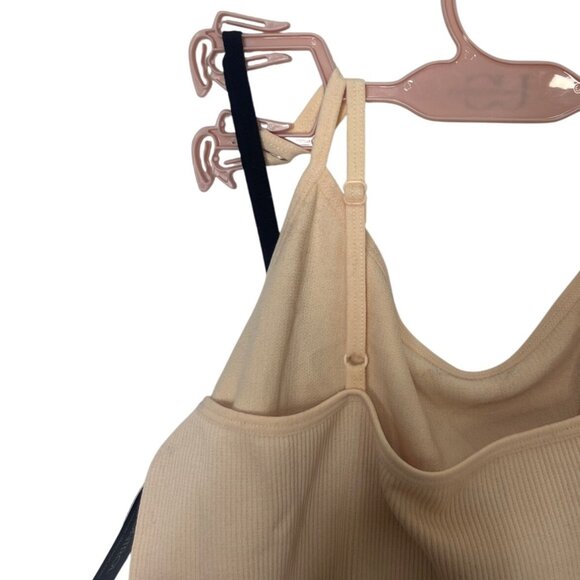 Under Control Womens Ribbed Camisole Double Pack Beige & Black XL Adjustable Str - Picture 6 of 7